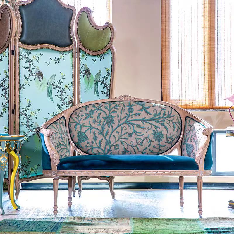 Luxury French-Chinese Wool Embroidered Sofa