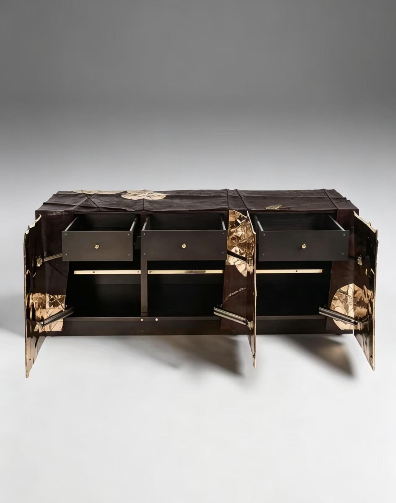Luxury Italian Artistic Wood Sideboard