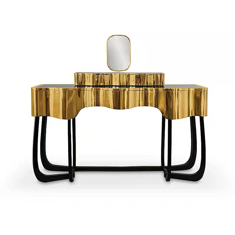 Luxury Italian Stainless Steel Vanity Table with Designer Design