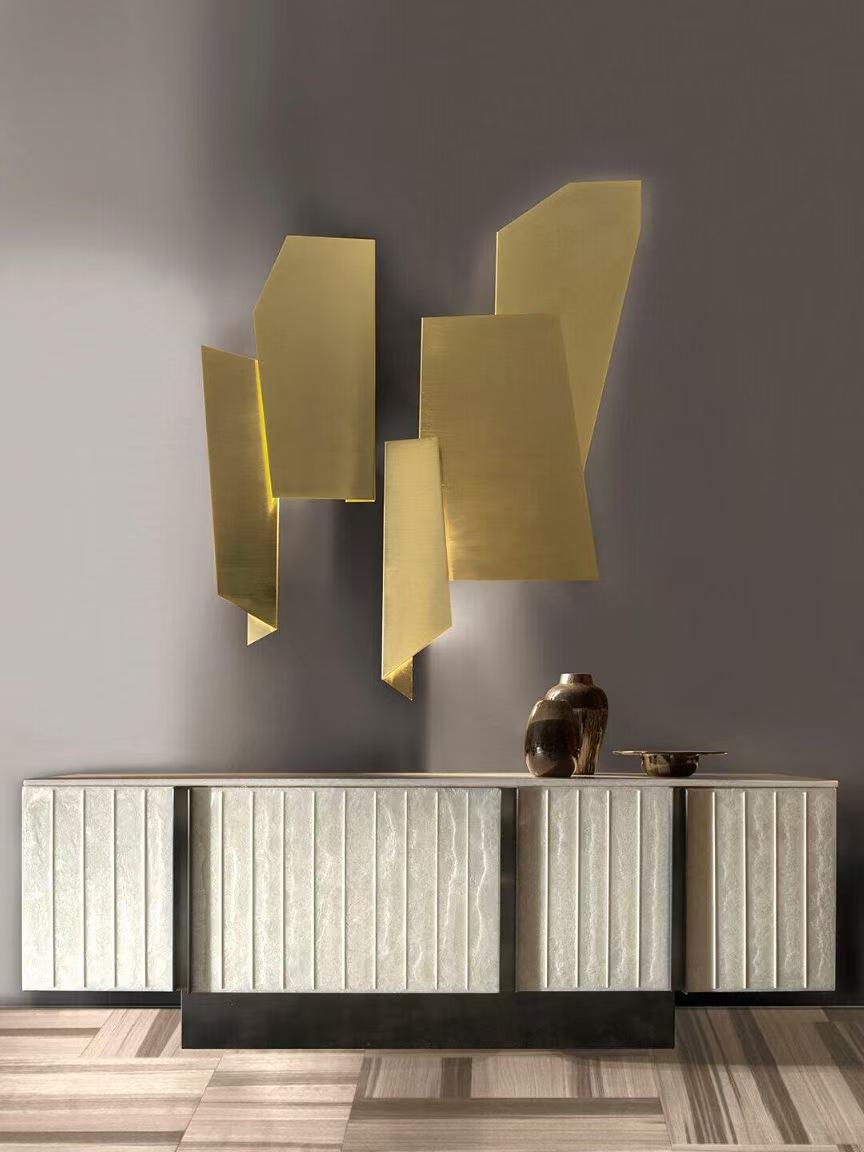 Luxury Italian Mother of Pearl Lacquer Sideboard Cabinet Design