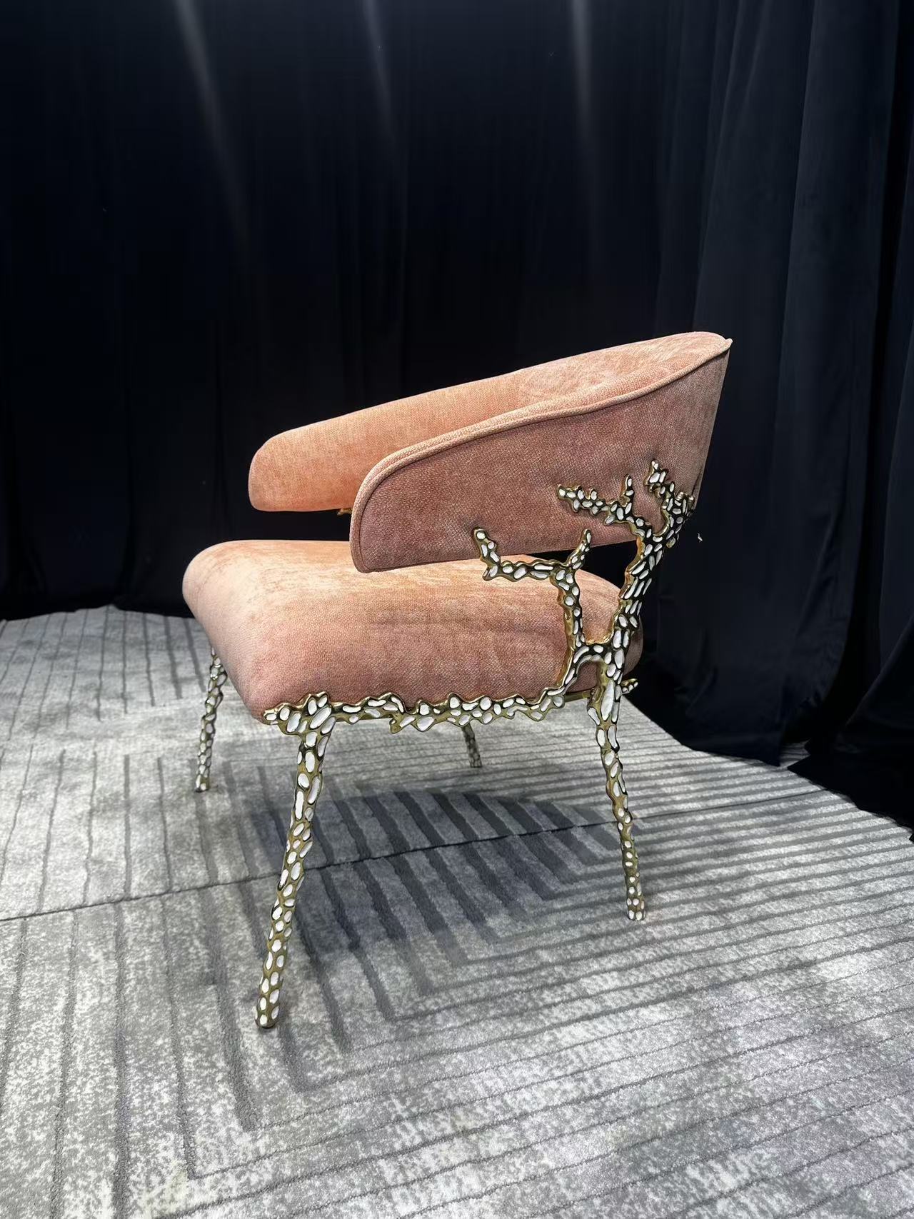 Luxury Italian Copper Dining Chair