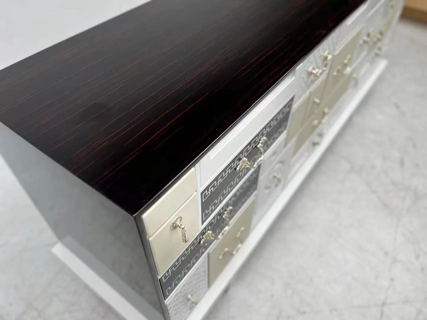 Luxury Italian Carved Wood Sideboard