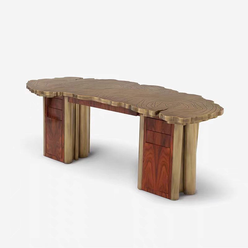 Luxury Portuguese Root-Inspired Executive Desk