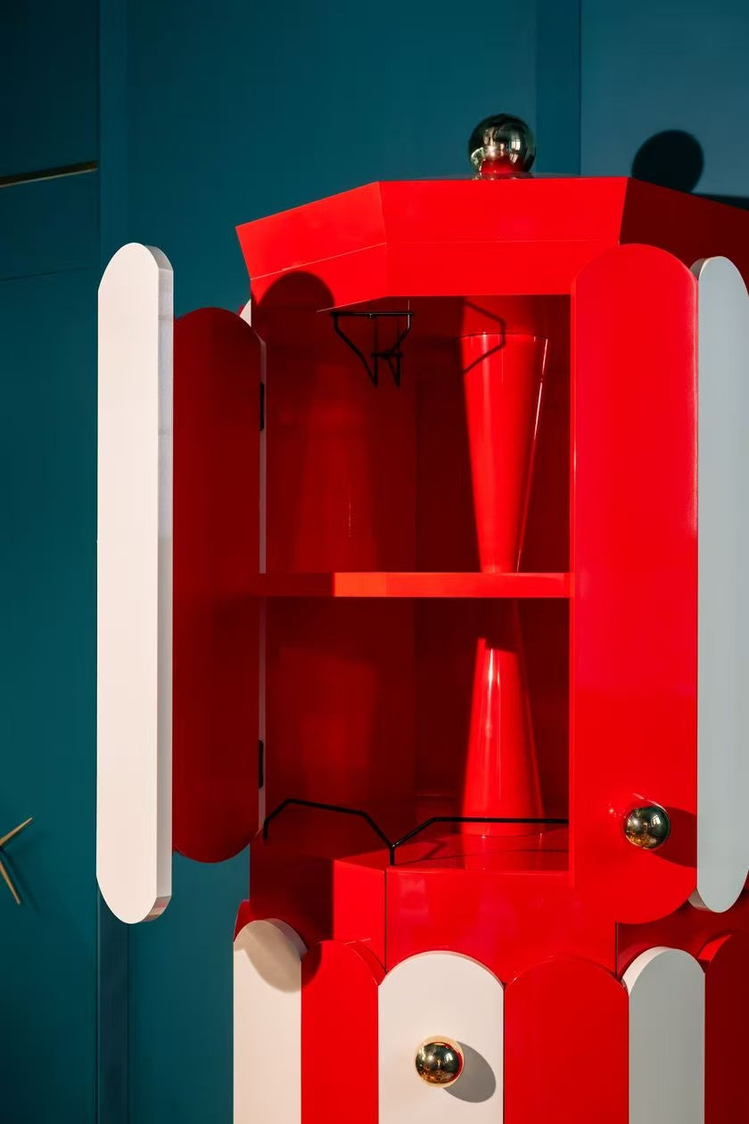 Luxury Italian Carousel Wine Cabinet Design