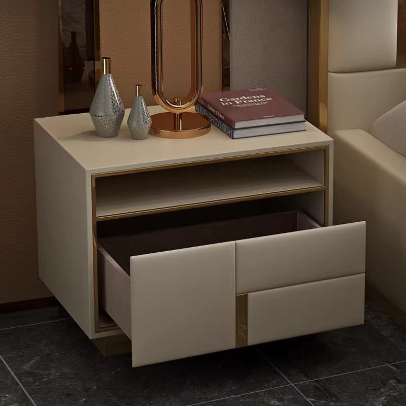 Luxury Italian Velvet Bedside Cabinet
