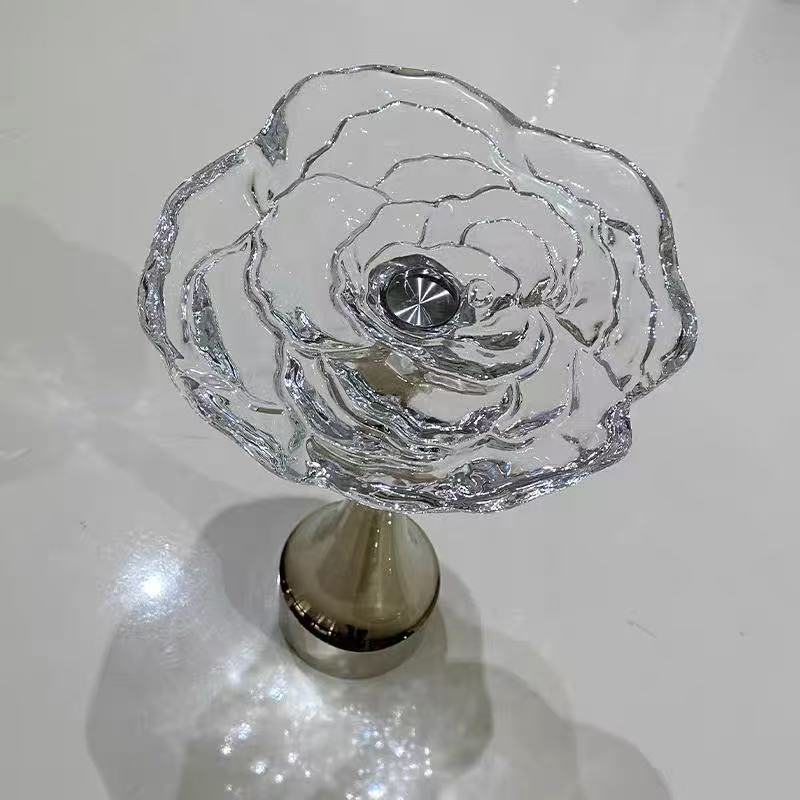 Luxury American Crystal Rose Side Table