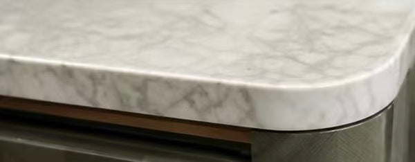 Luxury Italian Bar Cabinet with Marble & Wood Design