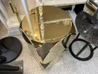 Luxury Gold Stainless Steel Side Table