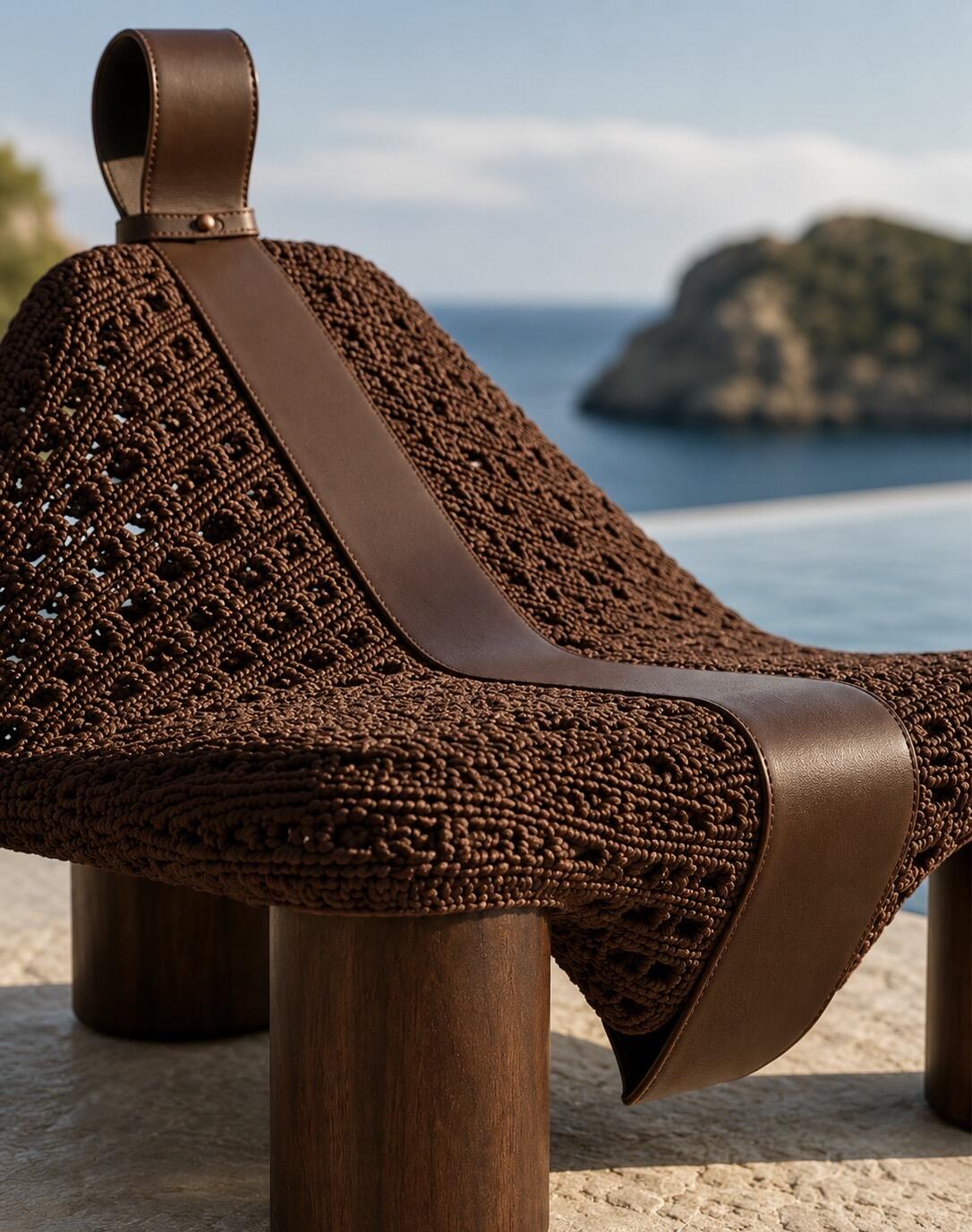 Luxury Italian Handwoven Designer Chair
