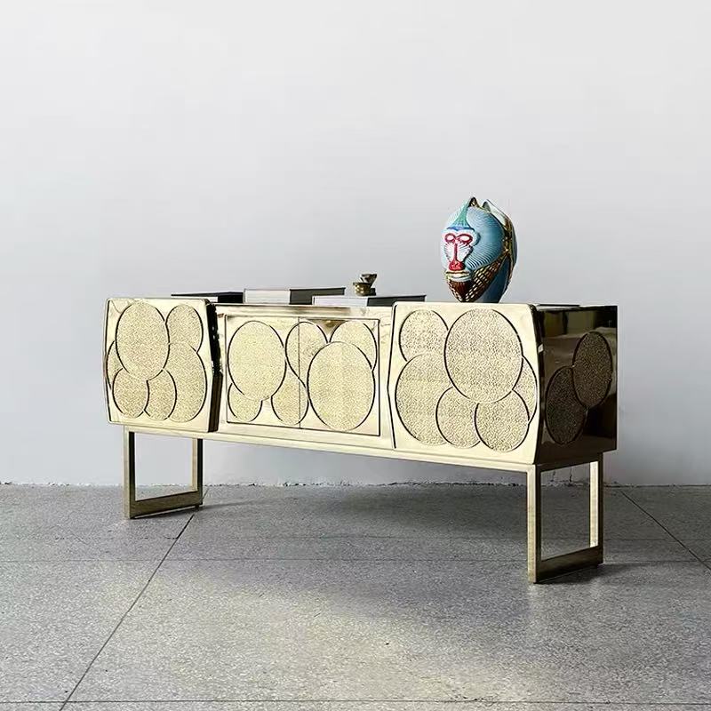 Luxury Stainless Steel Sideboard Cabinet Design