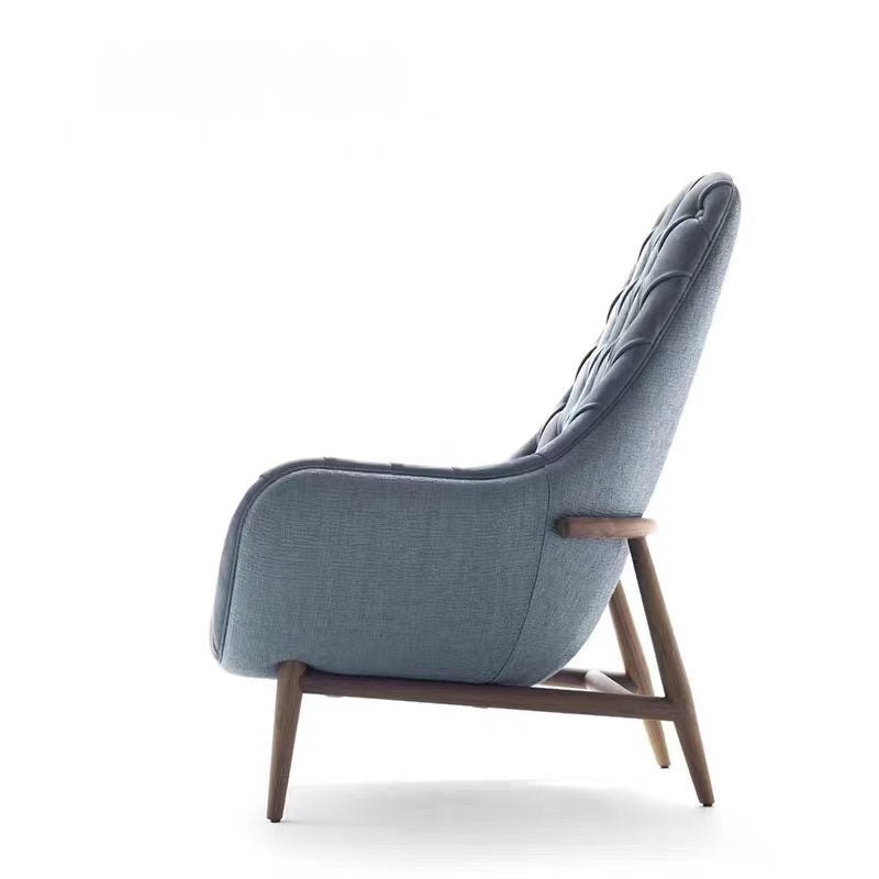 Luxury Italian Fabric Lounge Chair