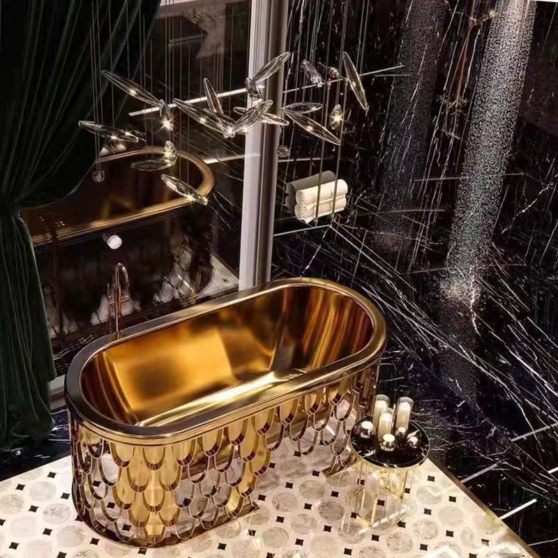 Luxury Italian Stainless Steel Bathtub