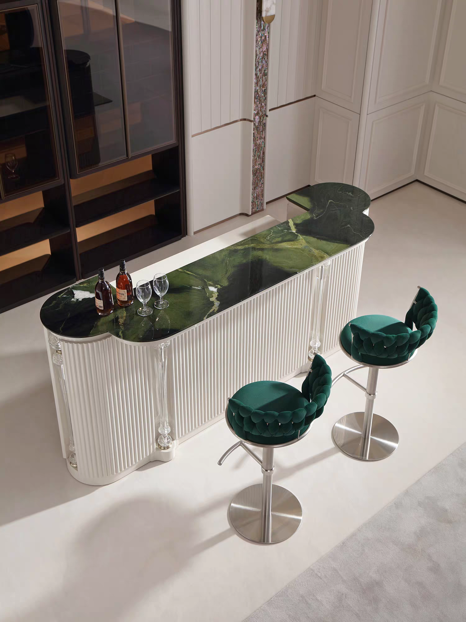Luxury Italian Marble Bar Island