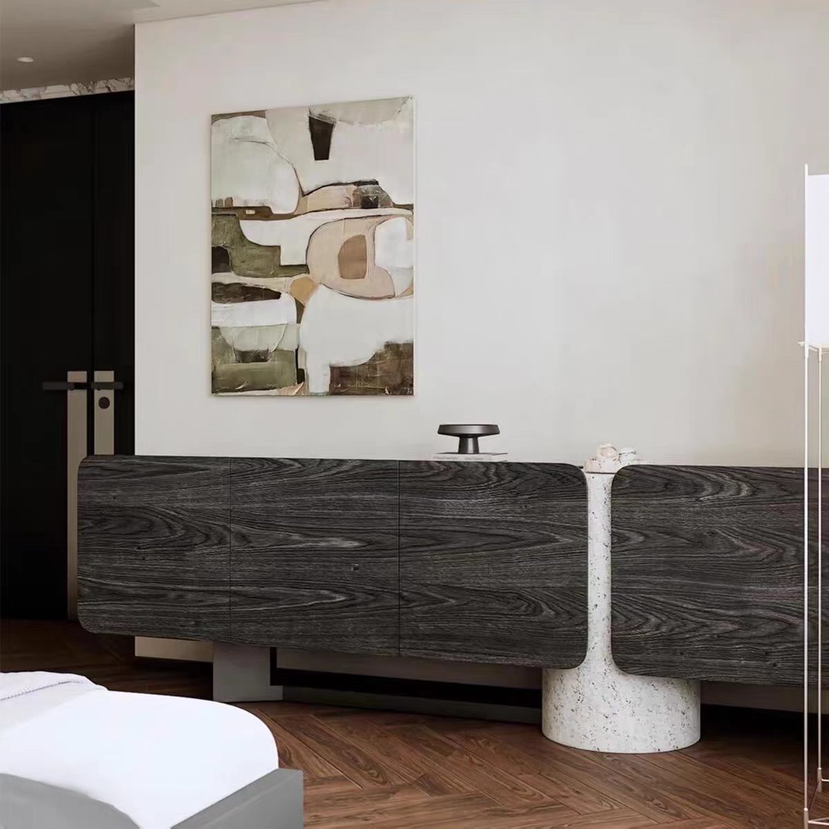 Luxury Stone Top Sideboard Cabinet Design