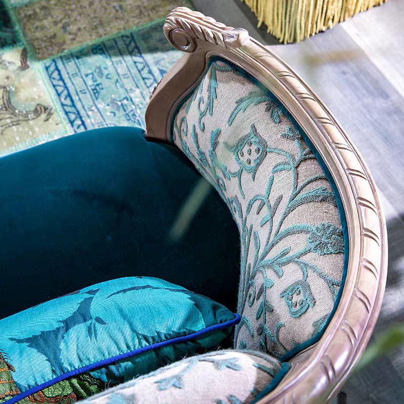 Luxury French-Chinese Wool Embroidered Sofa