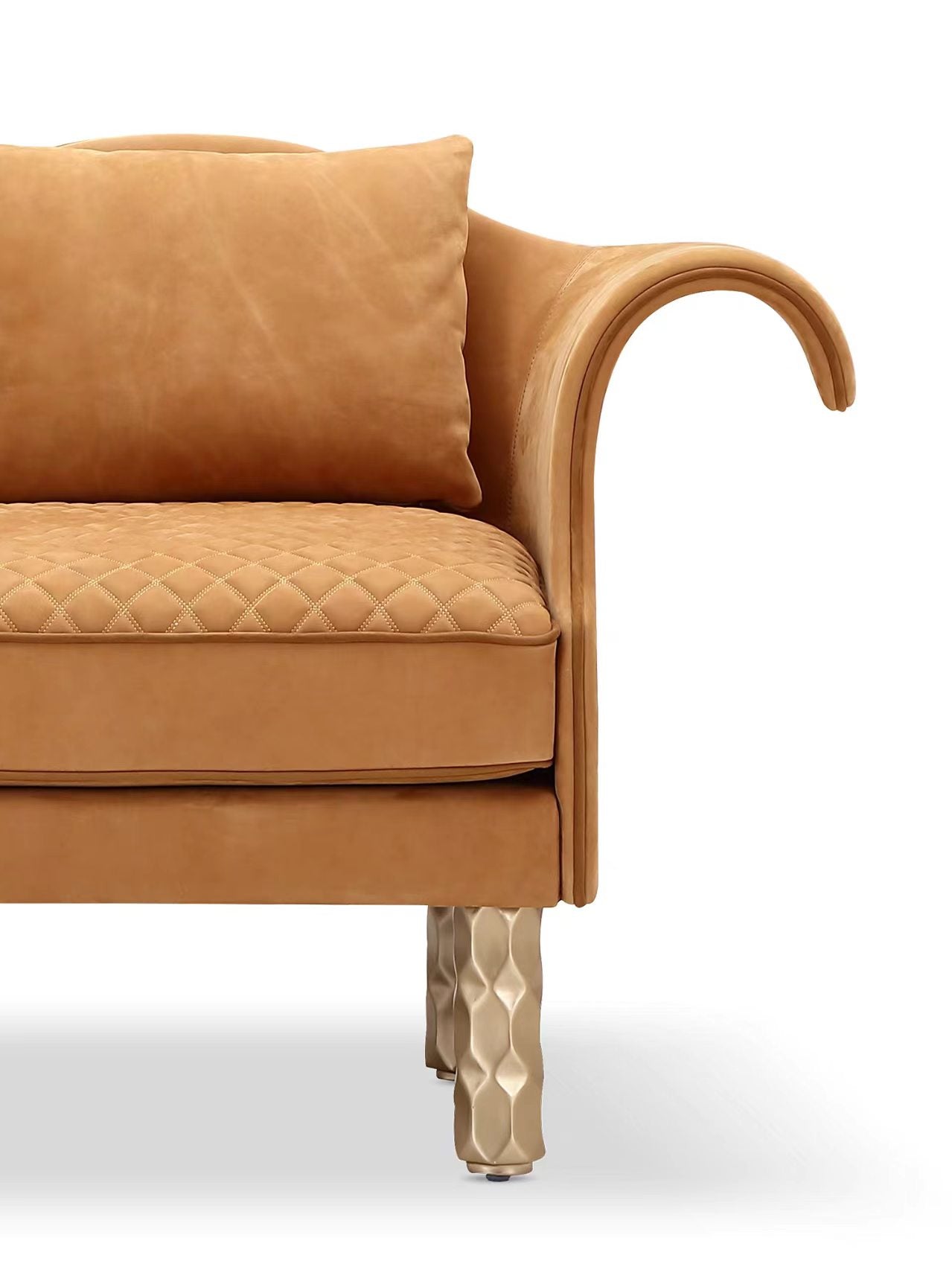 Luxury French Frosted Leather Lounge Chair