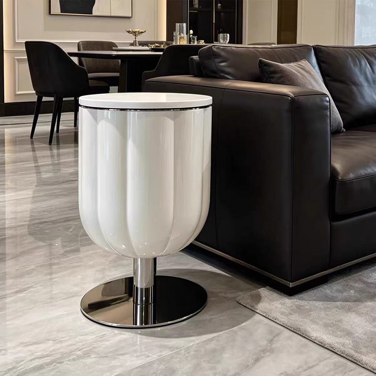 Luxury Italian Automatic Lift-Top Bar Cabinet