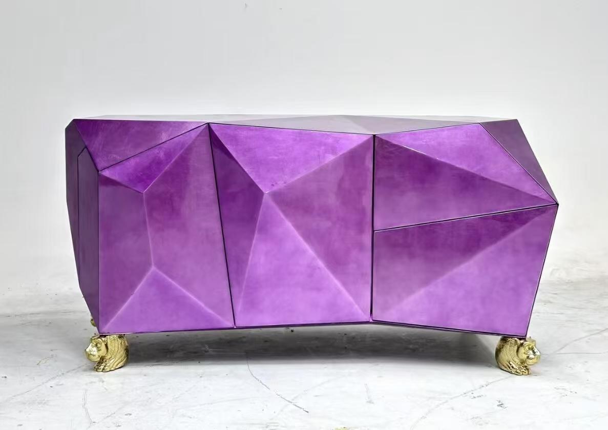 Luxury Italian Mosaic Wine Cabinet