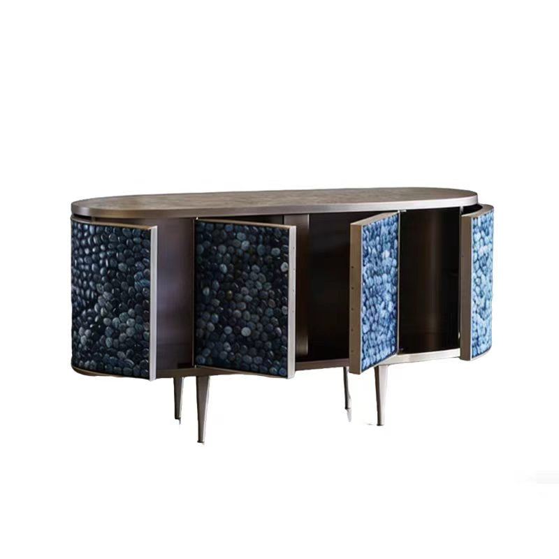 Custom Agate Sideboard Cabinet for Luxury Villa & Hotel Projects