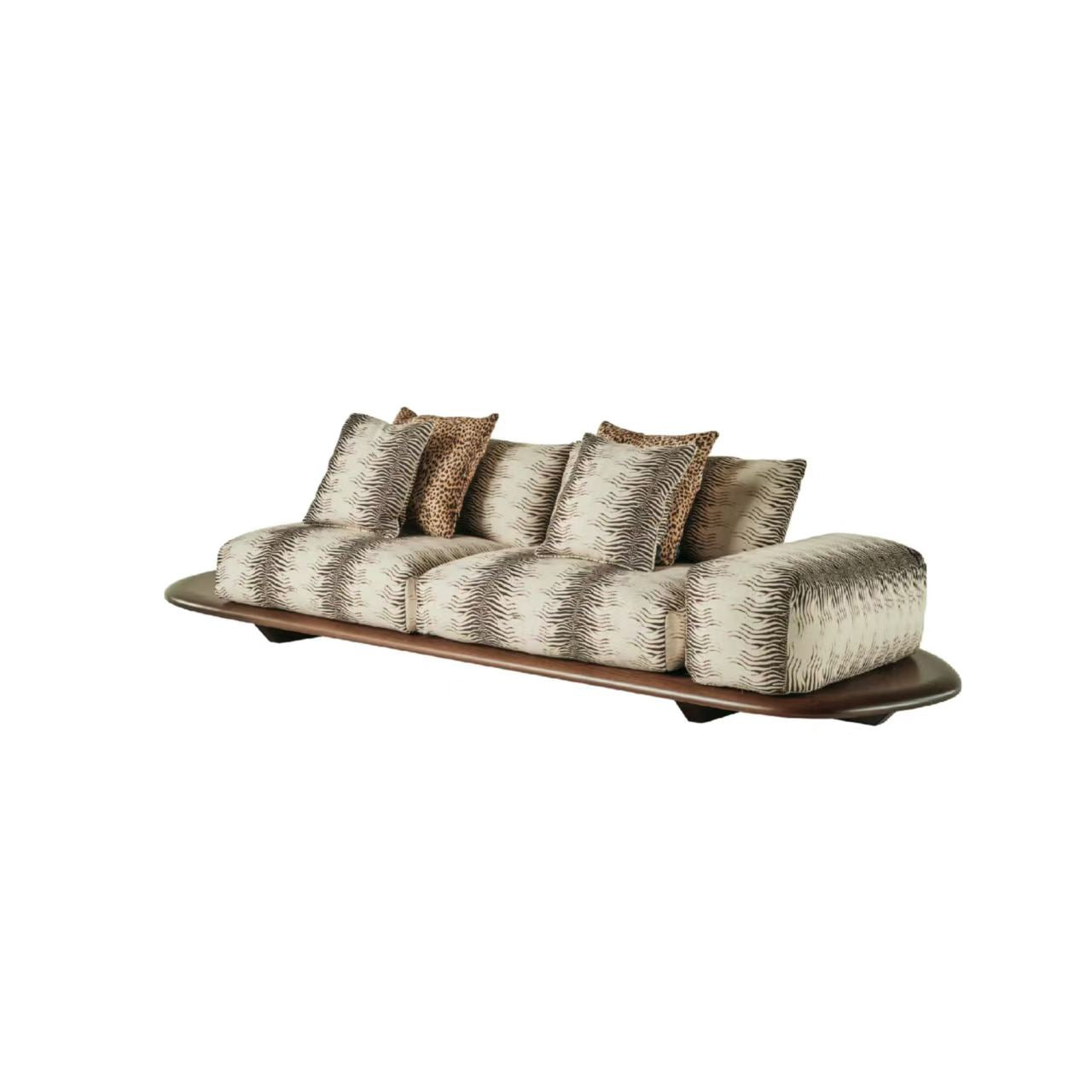 Luxury Modern Fabric Sofa with Solid Wood Design