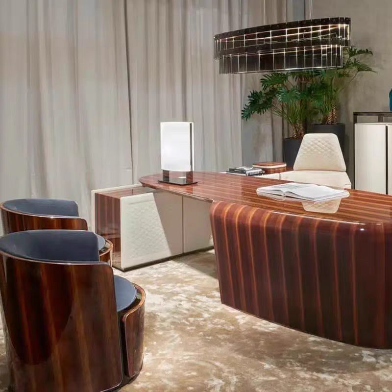 Luxury Italian Bentley-Inspired Executive Desk