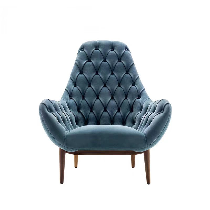 Luxury Italian Fabric Lounge Chair