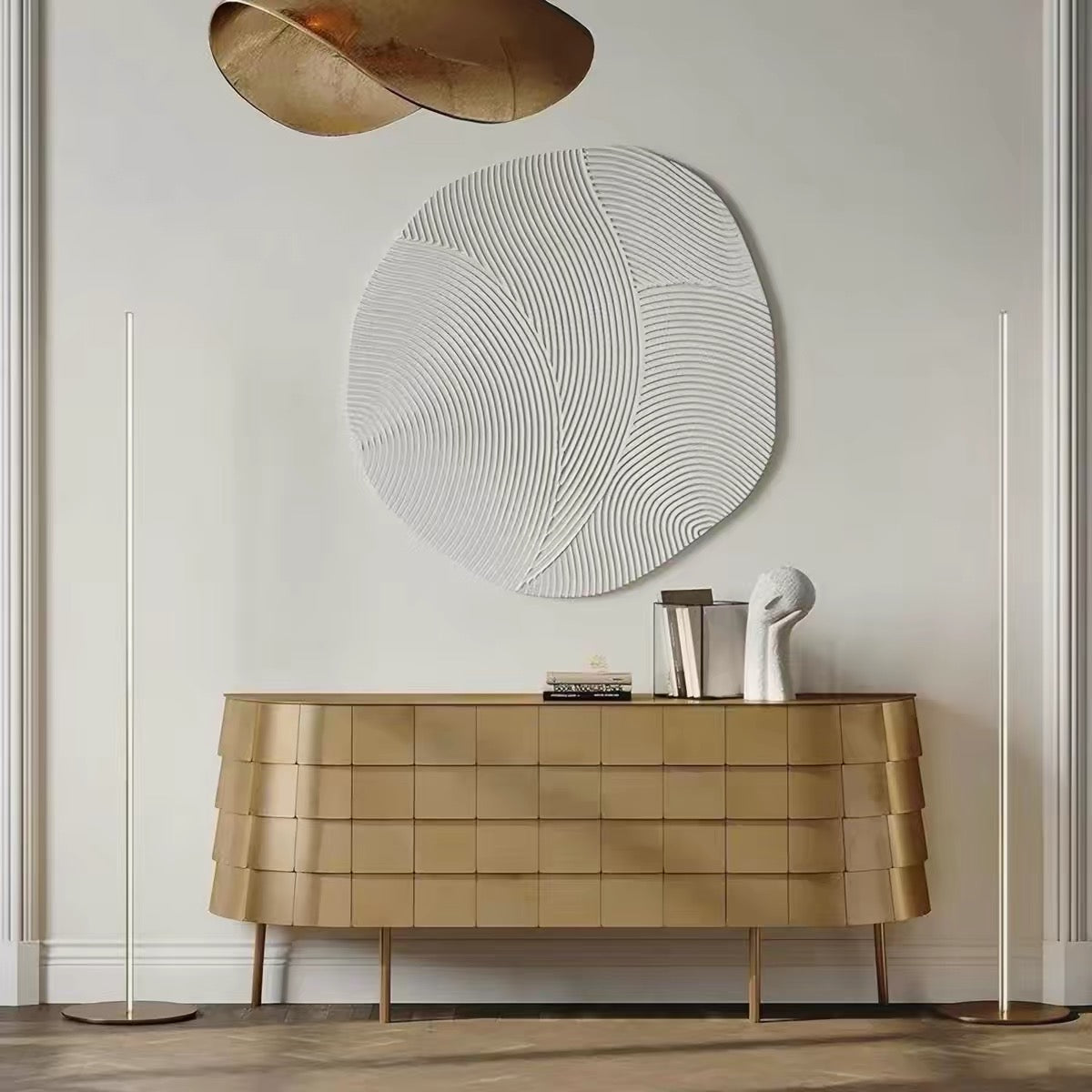 Luxury Italian Armor-Inspired Sideboard
