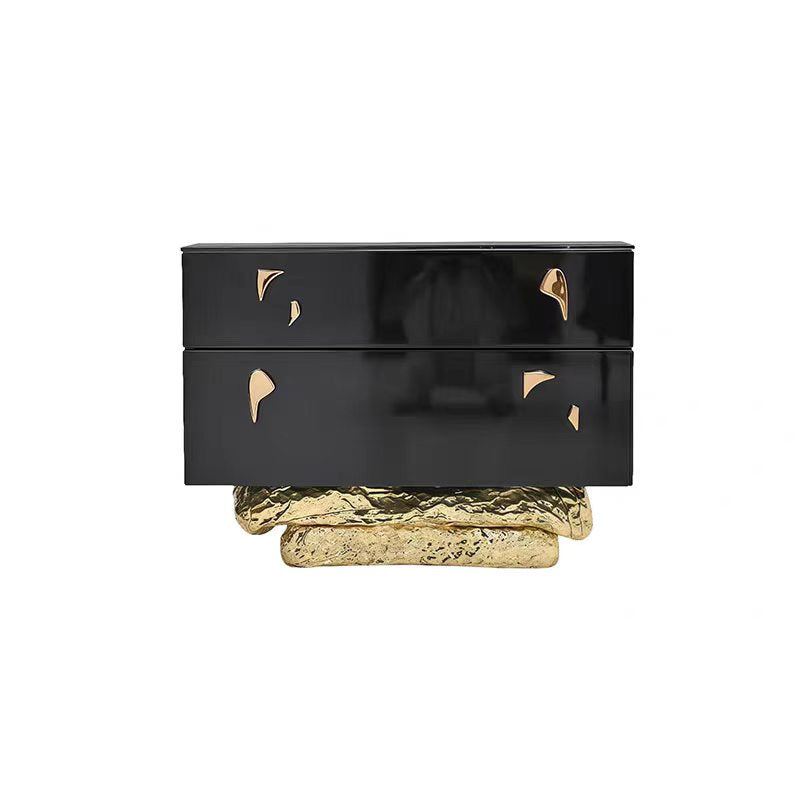 Luxury Italian Brass Bedside Cabinet