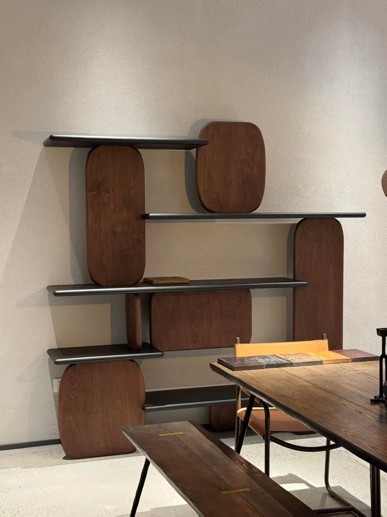 Luxury Ash Wood Bookshelf Design