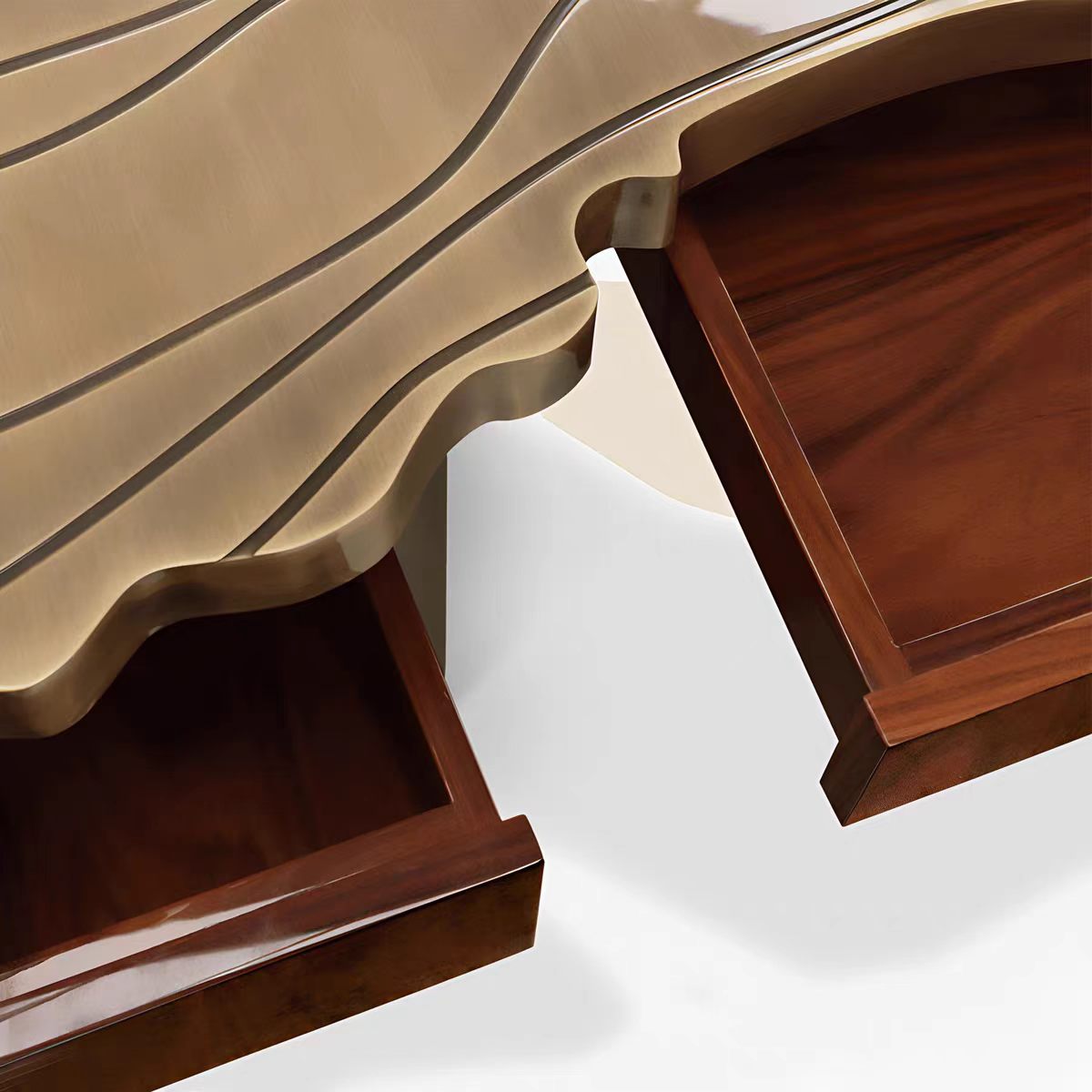 Luxury Portuguese Root-Inspired Executive Desk