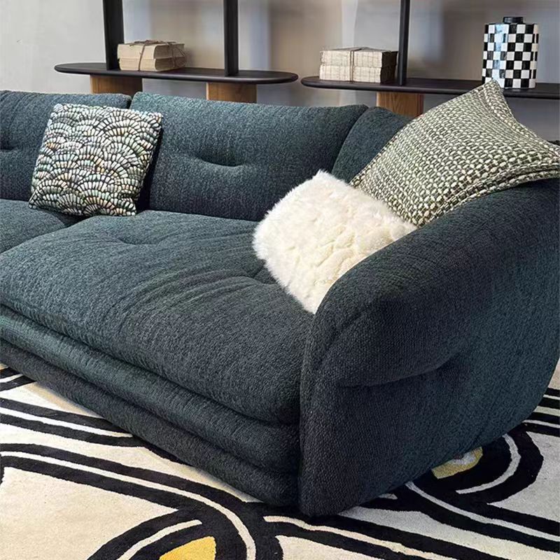 Luxury Italian Curved Fabric Sectional Sofa