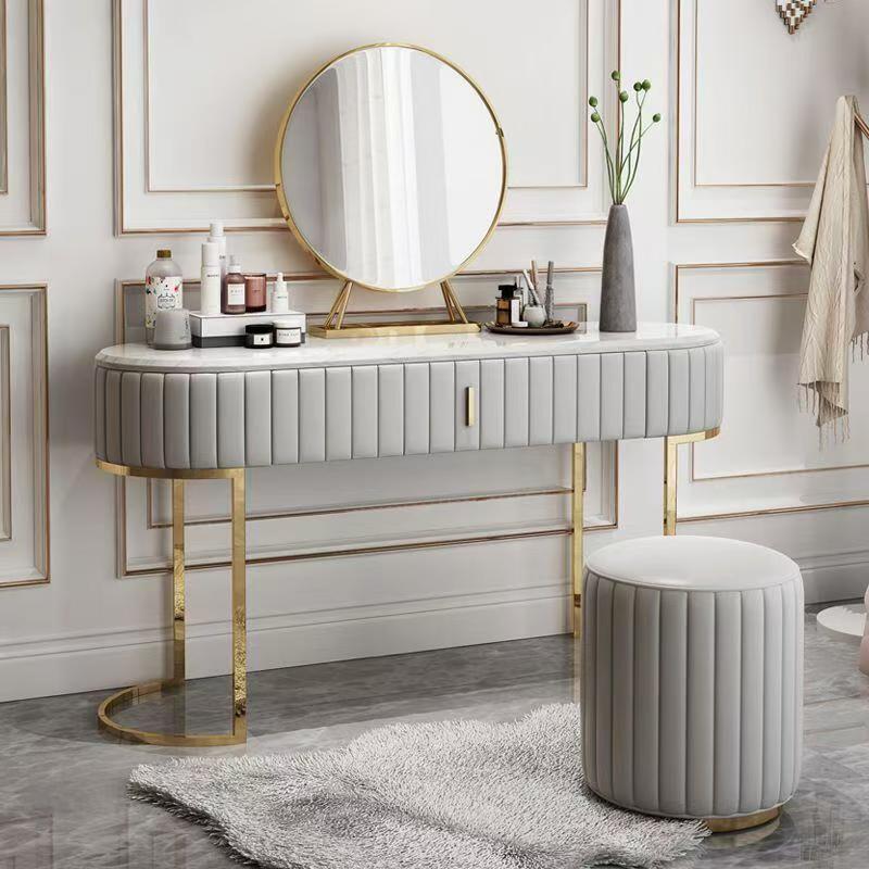 Luxury Italian Stainless Steel Vanity Table