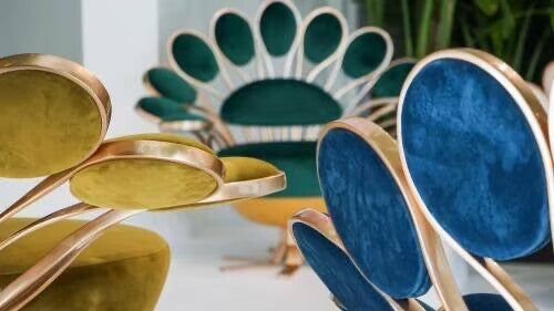 European Luxury Peacock Lounge Chair