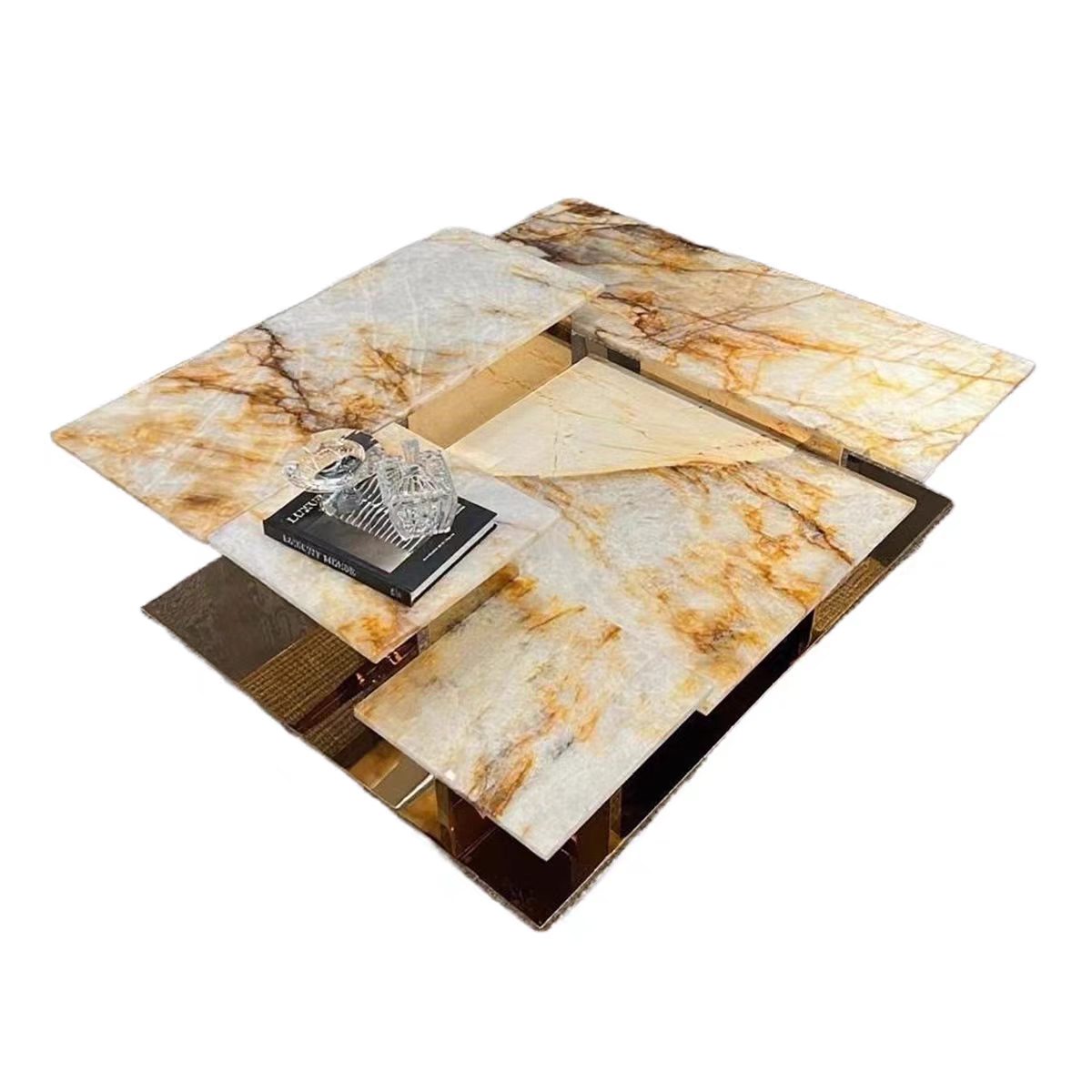 Luxury Italian Pandora Stone Coffee Table Design