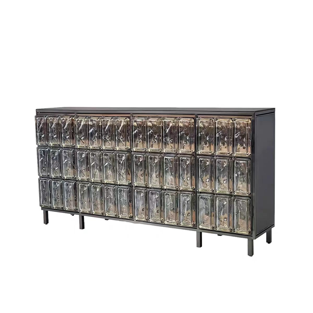 Luxury Glass Brick Sideboard Cabinet Design