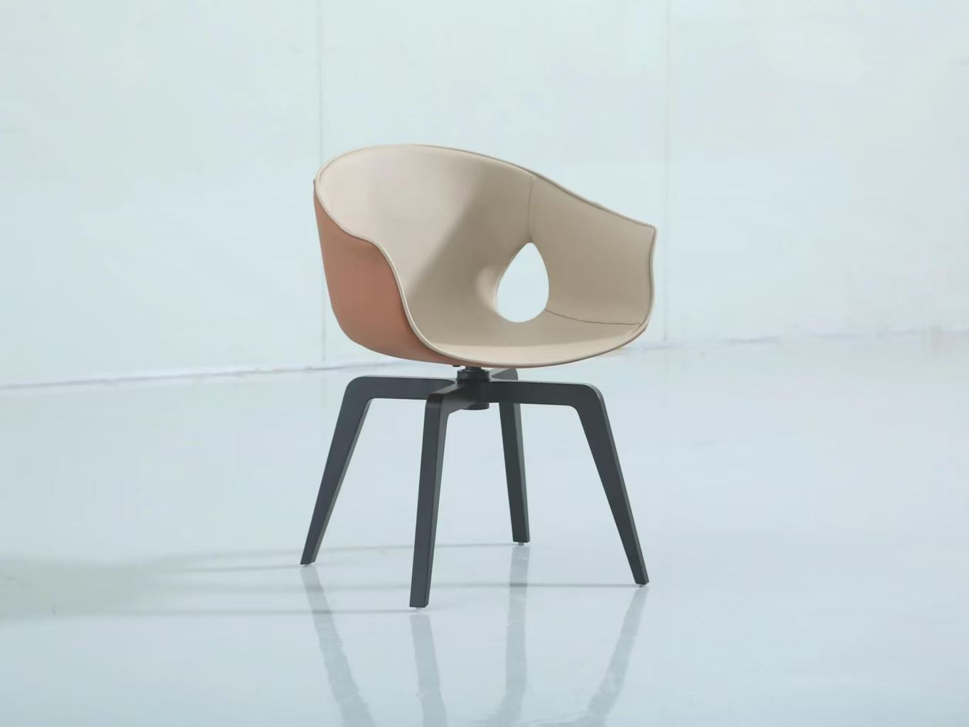 Luxury Nordic Leather Armchair