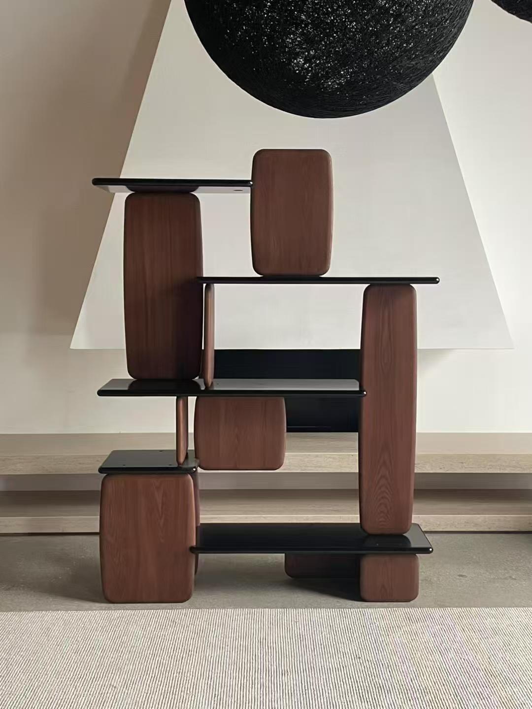 Luxury Ash Wood Bookshelf Design