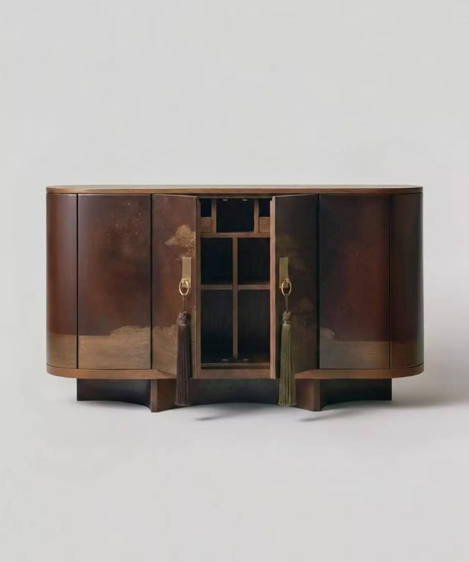 Luxury Modern Chinese Walnut Sideboard