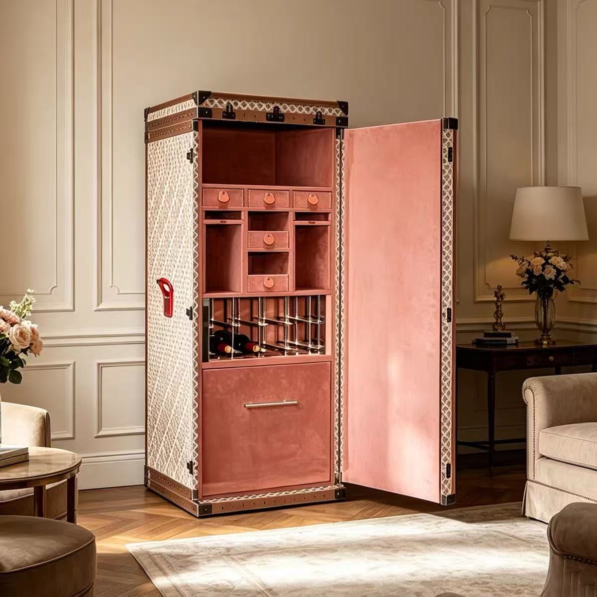 Italian Luxury Designer Wine Cabinet
