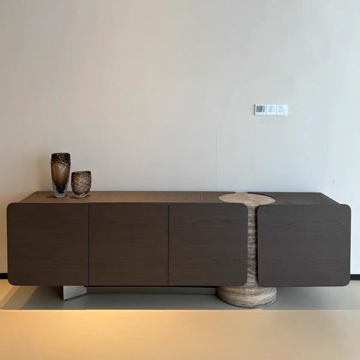 Luxury Stone Top Sideboard Cabinet Design