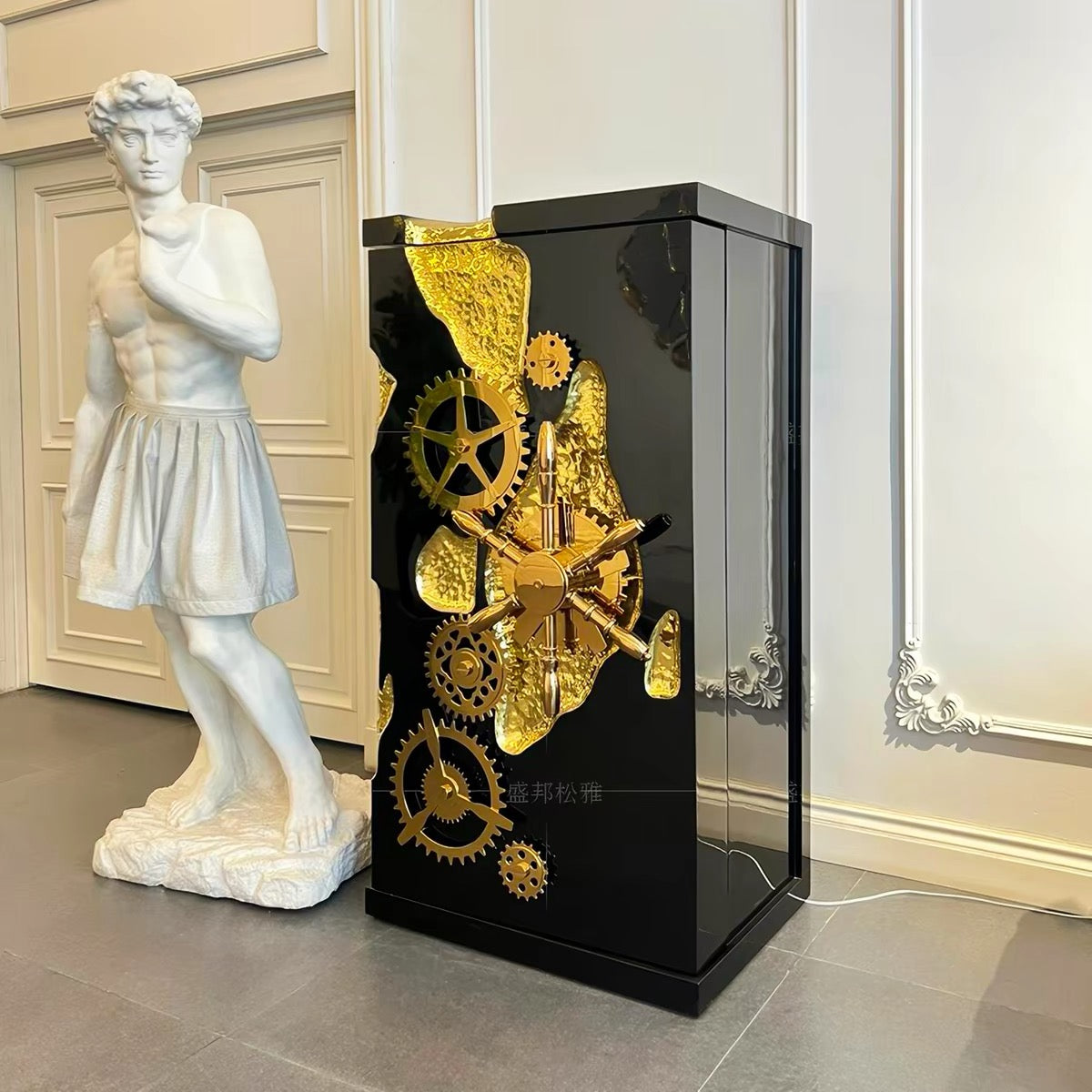 Luxury Italian Stainless Steel Safe Cabinet