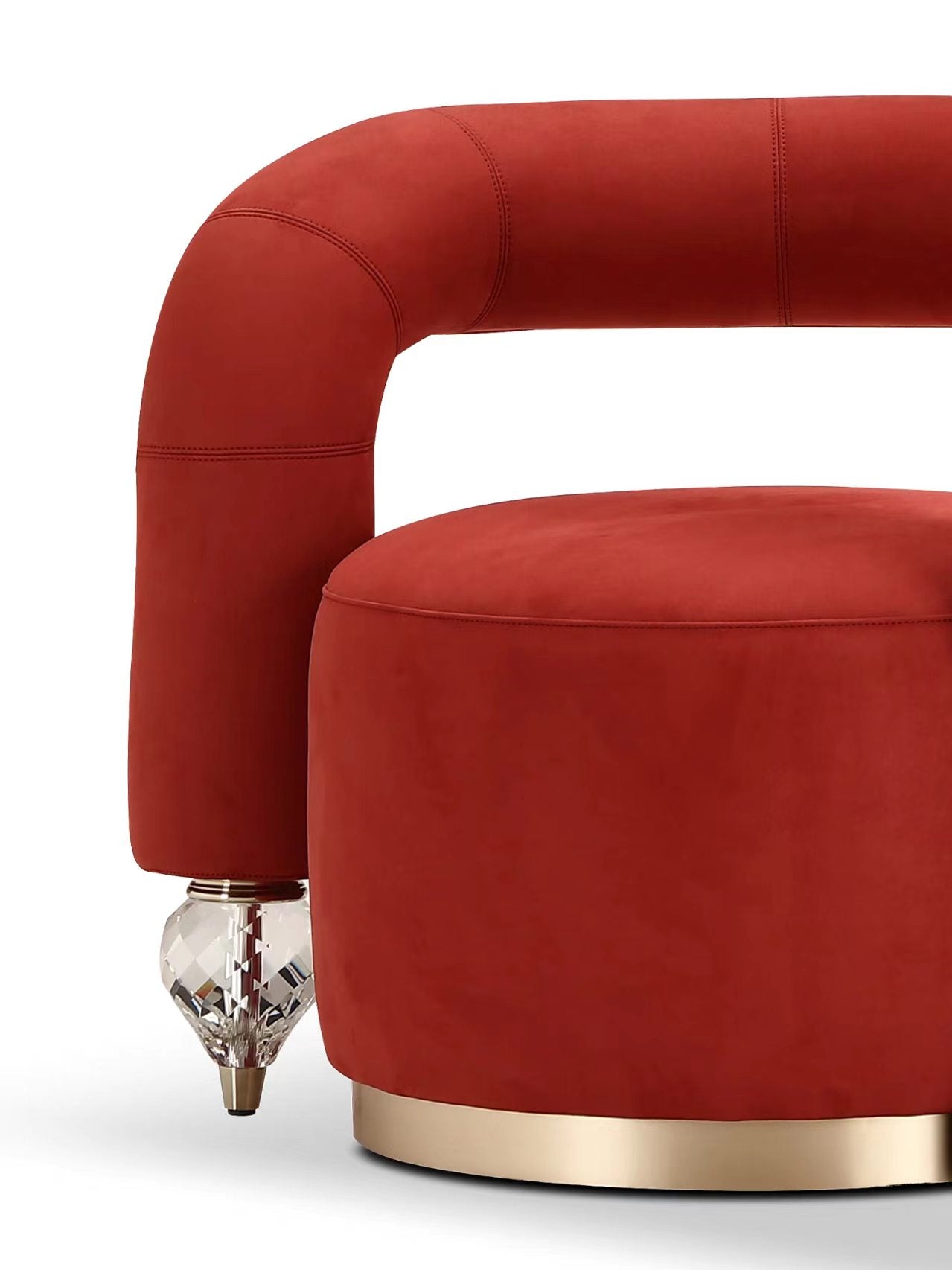 Luxury French Crystal Lounge Chair
