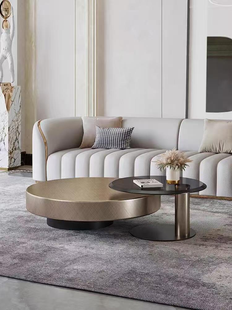 Italian Luxury Round Nesting Coffee Tables