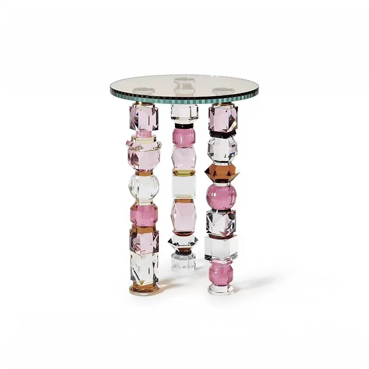 Luxury Italian Crystal Acrylic Side Table