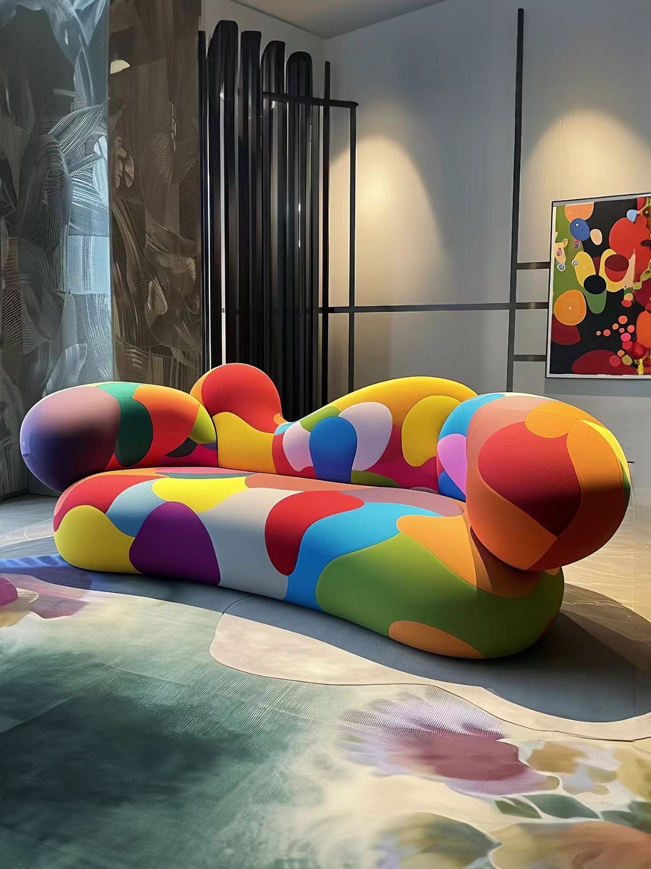 Luxury Italian Dopamine Colorful Sofa