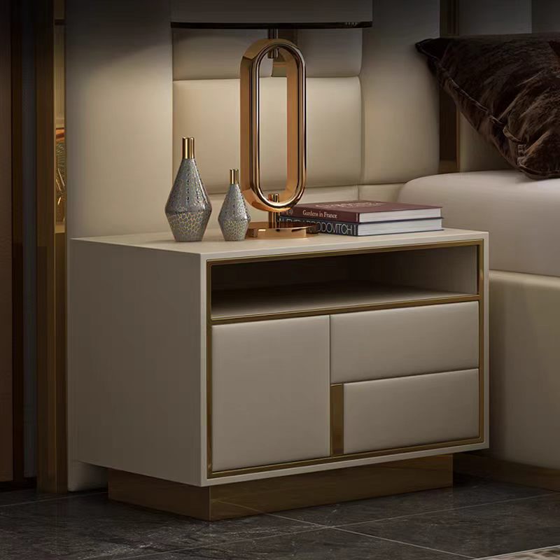 Luxury Italian Velvet Bedside Cabinet