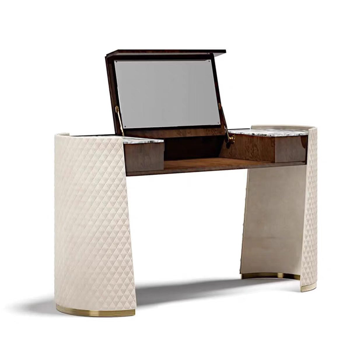 Luxury Italian Designer Birch Vanity Table
