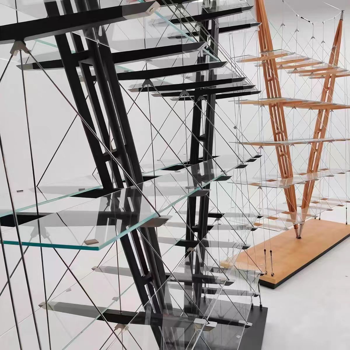 Luxury Italian Floating Sailboat Bookshelf Design