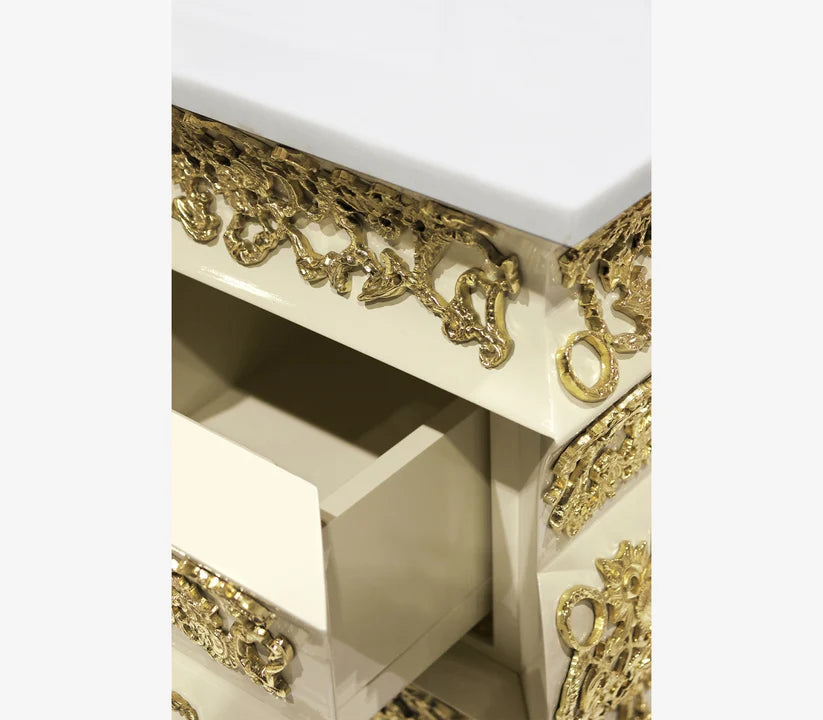 Luxury Italian Gold Double Vanity Sink