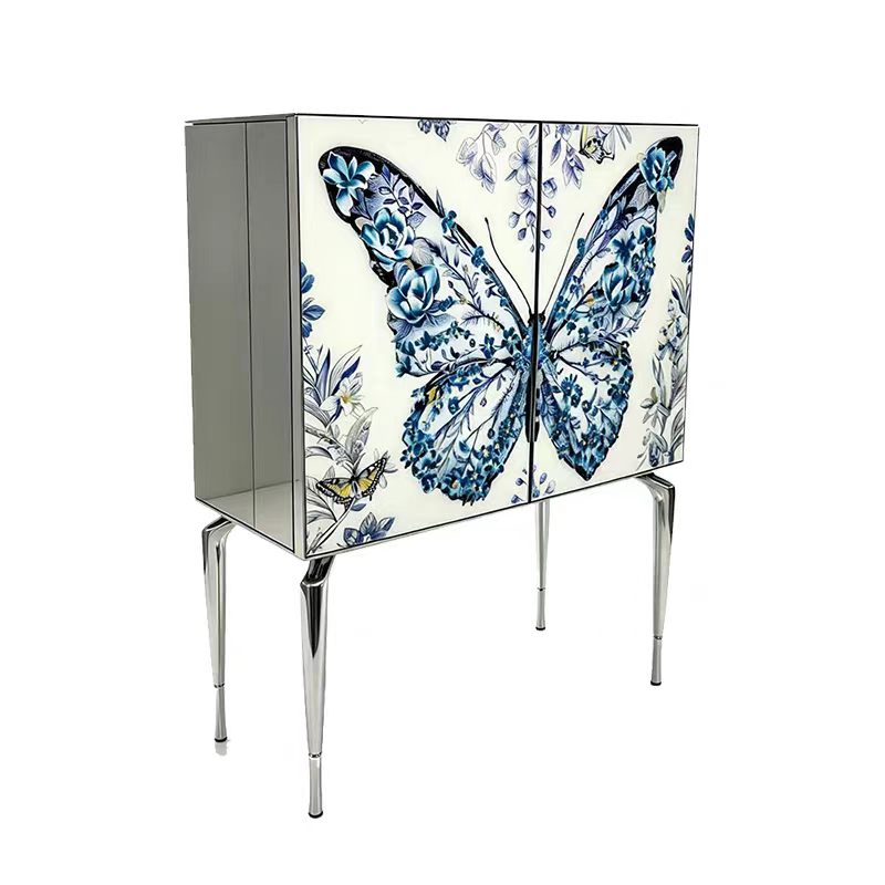 Custom Butterfly Bar Cabinet for Luxury Villa & Hospitality Projects